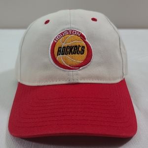 Houston Rockets Pro Crown White/Red Adjustable - Mitchell & Ness